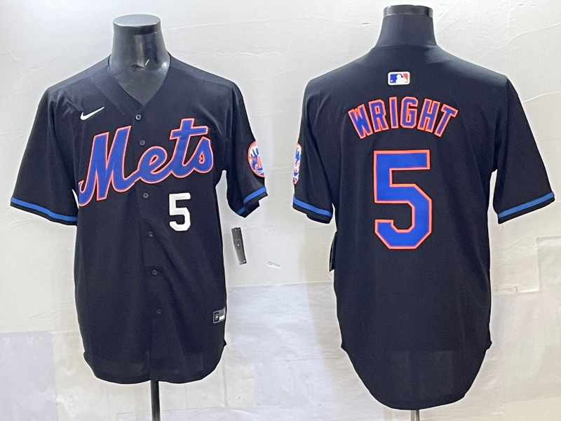 Men 2025 New York Mets #5 Wright blue MLB Nike jersey style 3->new york mets->MLB Jersey